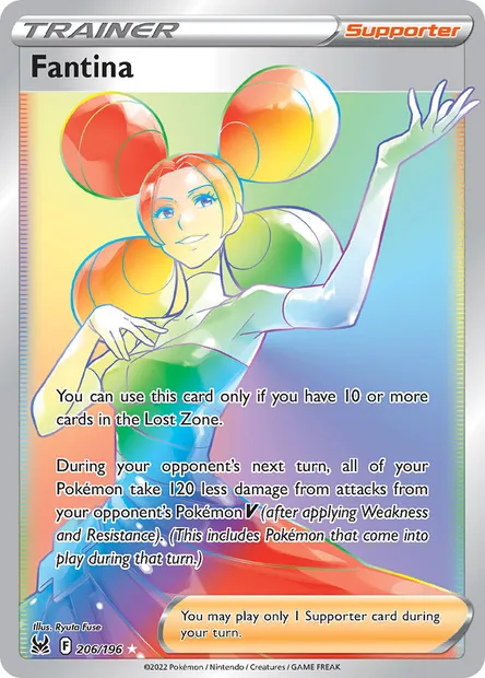Fantina, Pokémon card LOR 206 — Lost Origin set