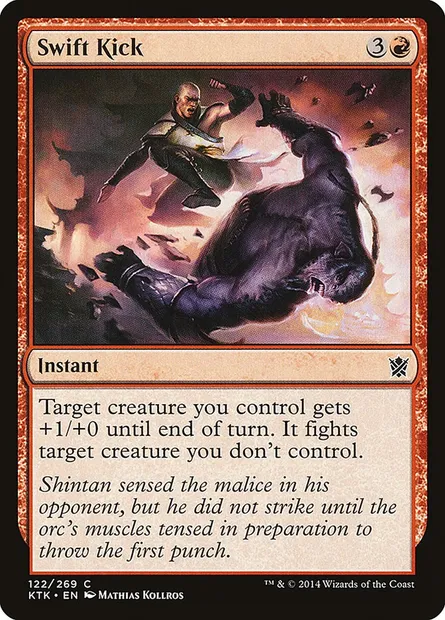 Swift Kick, Magic card KTK 122 — Khans of Tarkir set