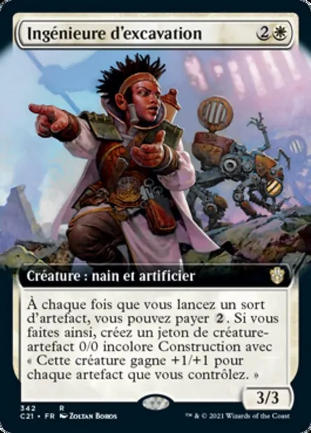 Ingénieure d'excavation, carte Magic C21 342 — extension Commander 2021