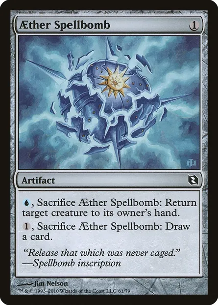 Aether Spellbomb, Magic card DDF 61 — Duel Decks: Elspeth vs. Tezzeret set
