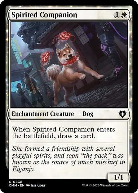 Spirited Companion, Magic card CMM 838 — Commander Masters set