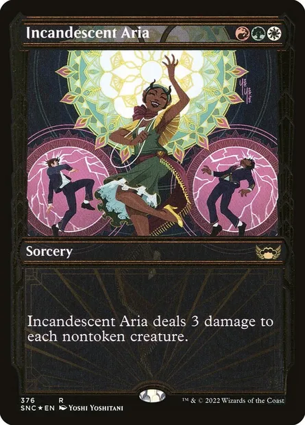 Aria incandescente, carte Magic SNC 376 — extension Les rues de la Nouvelle-Capenna