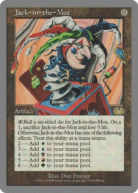 Jack-in-the-Mox, Magic card UGL 75 — Unglued set