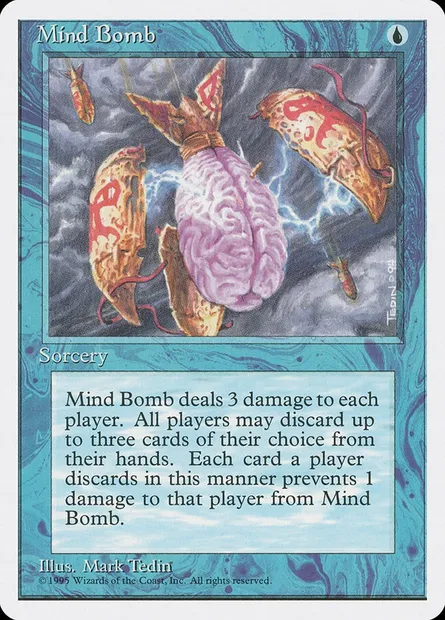 Mind Bomb, Magic card 4ED 87 — Fourth Edition set