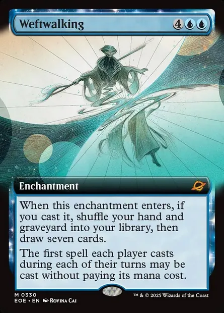 Weftwalking, Magic card EOE 330 — Edge of Eternities set