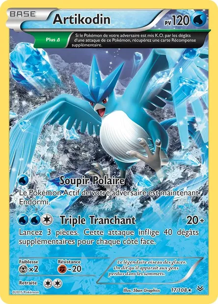 Artikodin, carte Pokémon ROS 17 — extension Ciel Rugissant