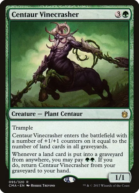 Centaur Vinecrasher, Magic card CMA 95 — Commander Anthology set