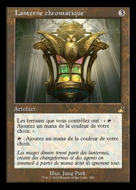 Lanterne chromatique, carte Magic RVR 390 — extension Ravnica Remastered