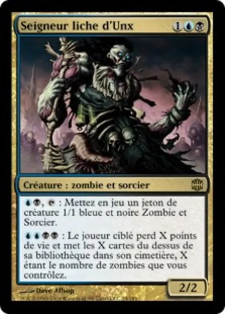 Seigneur liche d'Unx, carte Magic ARB 24 — extension La Renaissance d'Alara