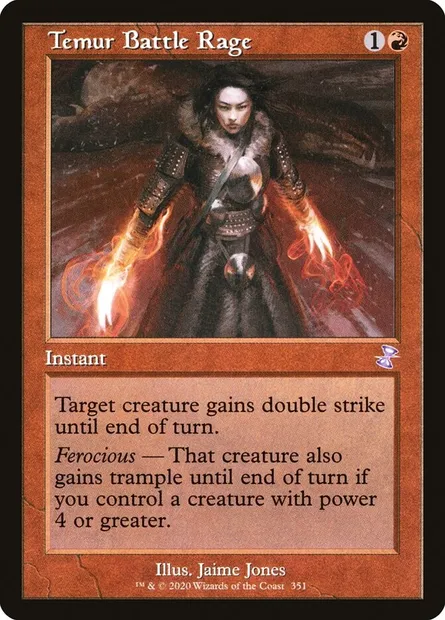 Temur Battle Rage, Magic card TSR 351 — Time Spiral Remastered set