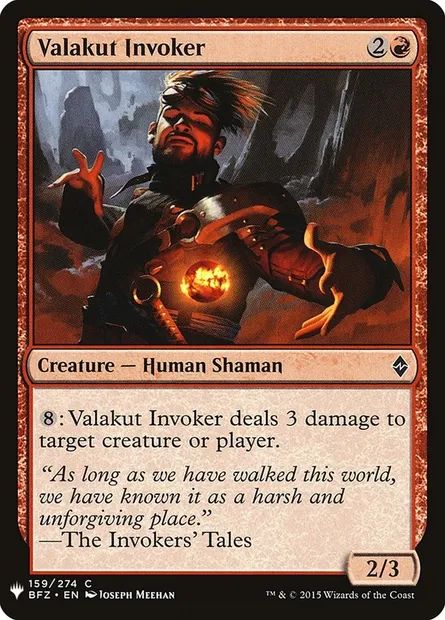 Invocateur de Valakut, carte Magic PLST BFZ-159 — extension The List