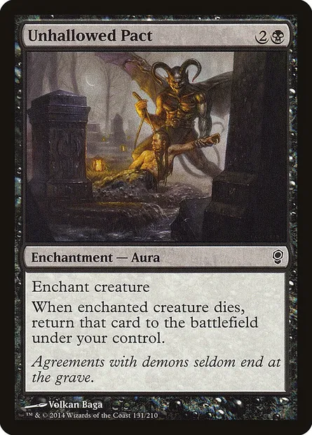 Pacte maudit, carte Magic CNS 131 — extension Conspiration