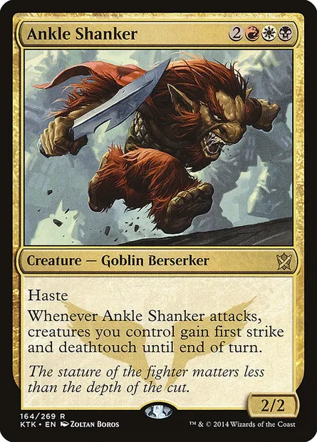 Ankle Shanker, Magic card KTK 164 — Khans of Tarkir set