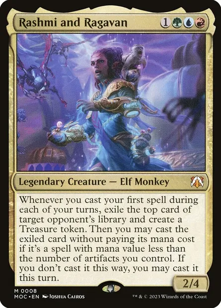 Rashmi and Ragavan, Magic card MOC 8 — March of the Machine Commander set