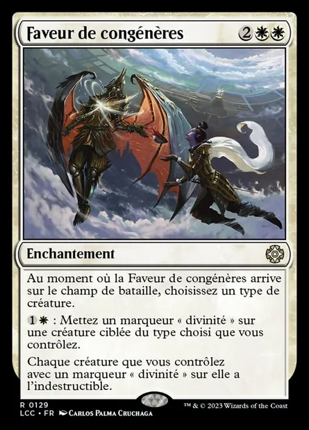 Faveur de congénères, carte Magic LCC 129 — extension The Lost Caverns of Ixalan Commander