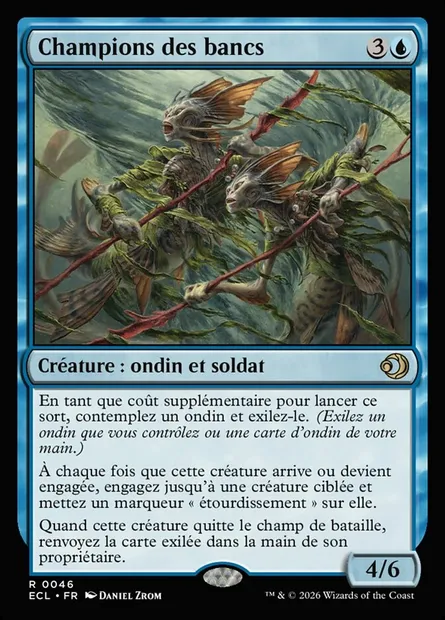 Champions des bancs, carte Magic ECL 46 — extension Lorwyn Eclipsed