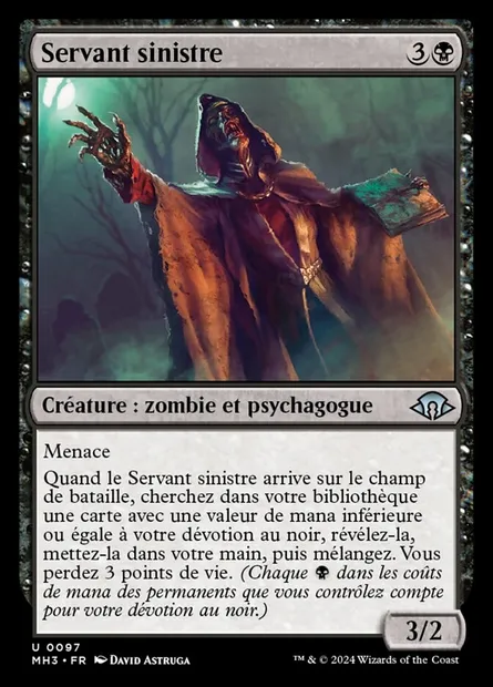 Servant sinistre, carte Magic MH3 97 — extension Modern Horizons 3