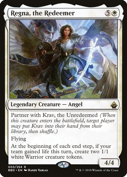 Regna, the Redeemer, carte Magic BBD 3 — extension Battlebond