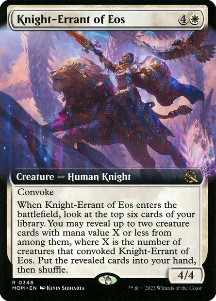 Knight-Errant of Eos, Magic card MOM 346 — March of the Machine set