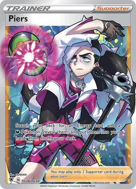 Piers, Pokémon card ASR TG28 — Astral Radiance set
