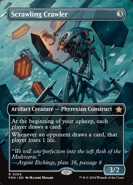 Scrawling Crawler, Magic card FDN 354 — Foundations set