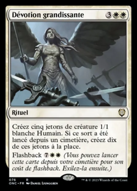 Dévotion grandissante, carte Magic ONC 76 — extension Phyrexia: All Will Be One Commander