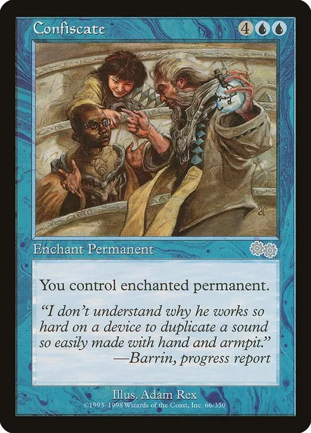 Confiscate, Magic card USG 66 — Urza's Saga set
