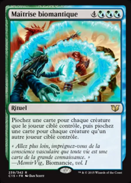 Maîtrise biomantique, carte Magic C15 239 — extension Commander 2015