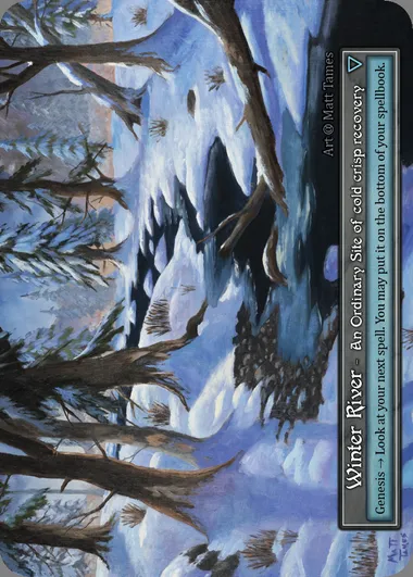 Winter River, carte Sorcery ALP 411 — extension Alpha