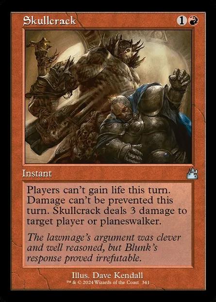 Skullcrack, Magic card RVR 341 — Ravnica Remastered set