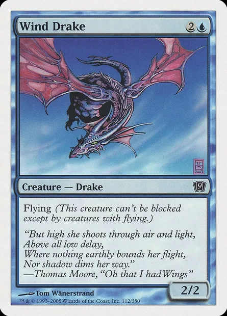 Wind Drake, Magic card 9ED 112 — Ninth Edition set