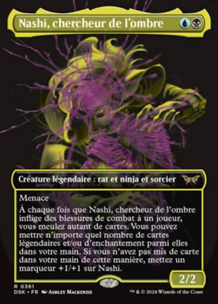 Nashi, chercheur de l'ombre, carte Magic DSK 361 — extension Duskmourn: House of Horror