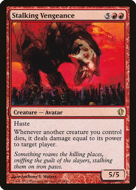 Stalking Vengeance, Magic card C13 121 — Commander 2013 set