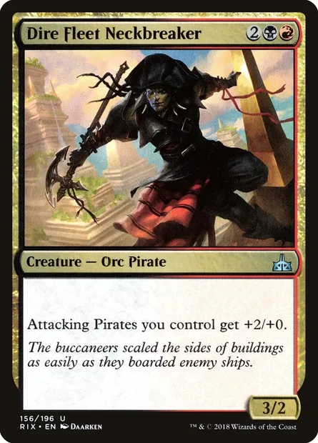 Dire Fleet Neckbreaker, Magic card RIX 156 — Rivals of Ixalan set