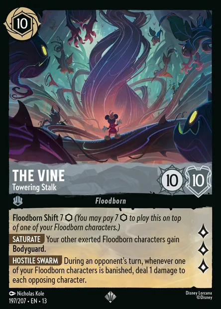 The Vine - Towering Stalk, Disney Lorcana card CH13-197 — Attack of the Vine! set