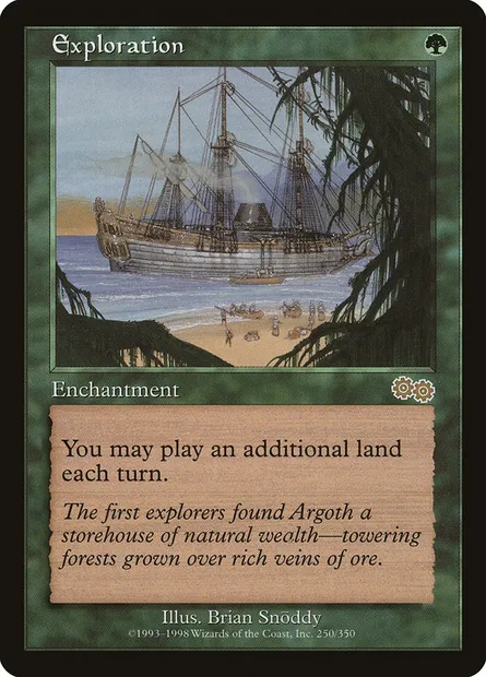 Exploration, carte Magic USG 250 — extension Epopée d'Urza