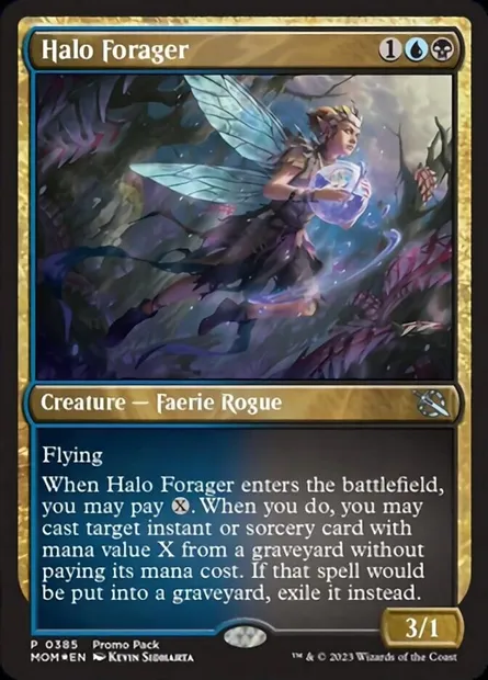 Halo Forager, Magic card MOM 385 — March of the Machine set