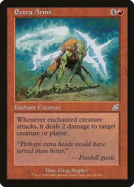 Extra Arms, Magic card SCG 92 — Scourge set