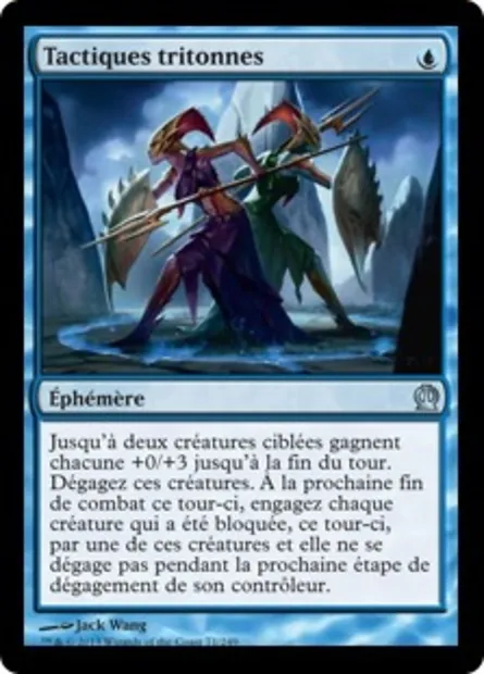 Tactiques tritonnes, carte Magic THS 71 — extension Theros