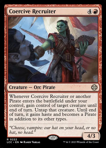 Coercive Recruiter, Magic card LCC 222 — The Lost Caverns of Ixalan Commander set