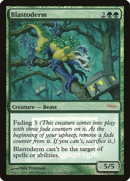 Blastoderme, carte Magic F05 4 — extension Friday Night Magic 2005