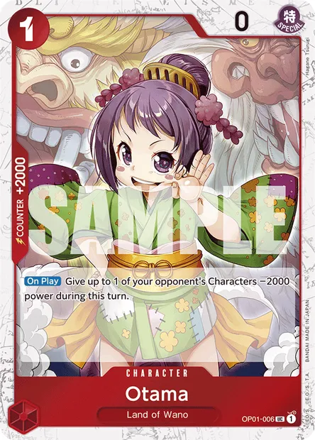 Otama, One Piece card OP01-006 — ROMANCE DAWN set
