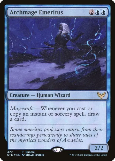 Archmage Emeritus, Magic card STX 377 — Strixhaven: School of Mages set