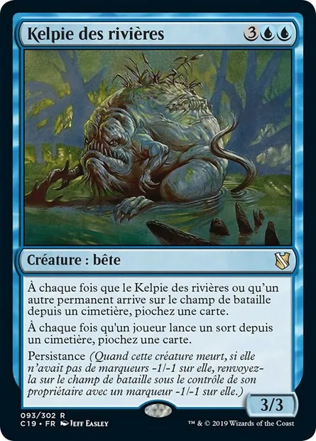 Kelpie des rivières, carte Magic C19 93 — extension Commander 2019