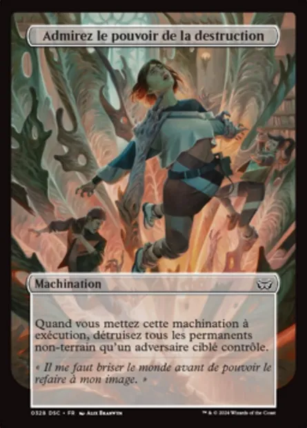 Admirez le pouvoir de la destruction, carte Magic DSC 328 — extension Duskmourn: House of Horror Commander