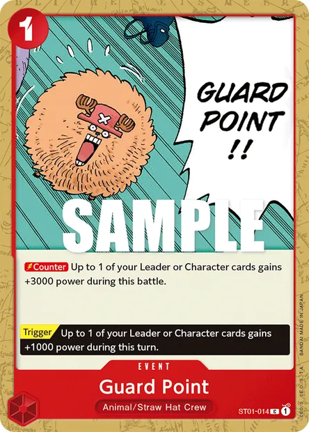 Guard Point, carte One Piece ST01-014 — extension Straw Hat Crew