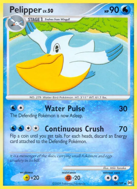 Pelipper, Pokémon card AR 24 — Arceus set