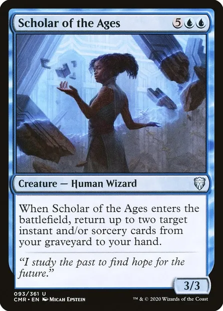 Scholar of the Ages, Magic card CMR 93 — Commander Legends set