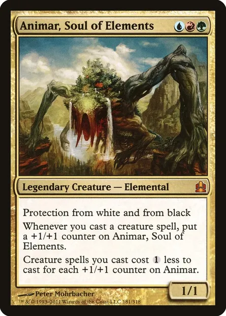 Animar, Soul of Elements, Magic card CMD 181 — Commander 2011 set