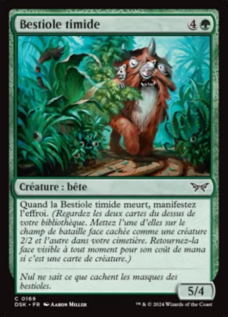 Bestiole timide, carte Magic DSK 169 — extension Duskmourn: House of Horror